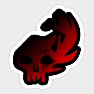 Black Red Mana Logo Magic Sticker